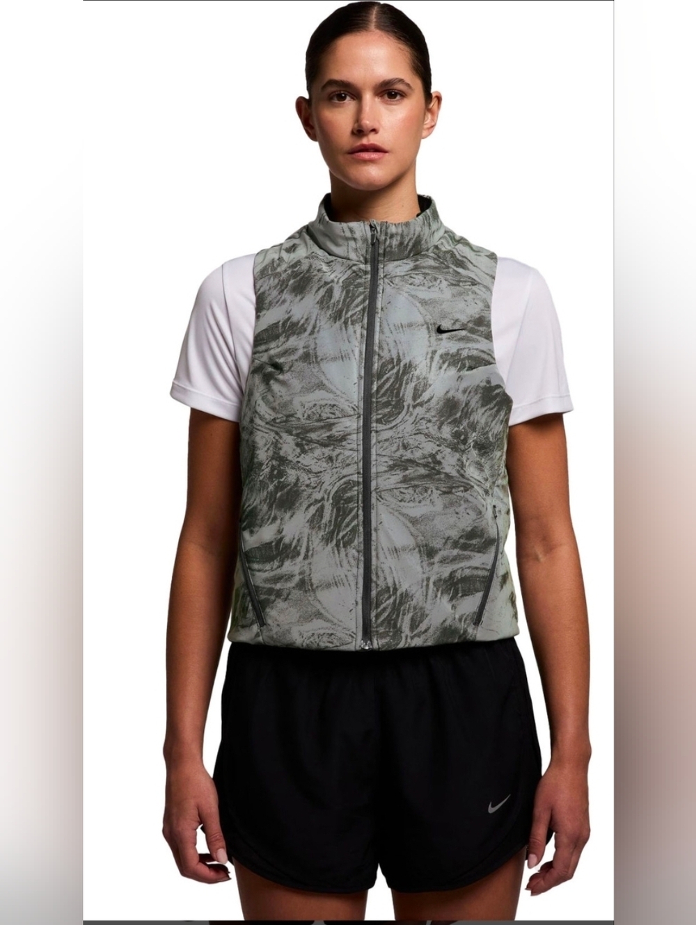 NWT Nike Swift Therma-FIT ADV Running Vest Women Marble Gray $160